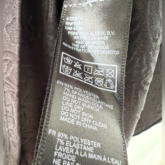 Black Embossed Mini Dress - Picture 3 of 5